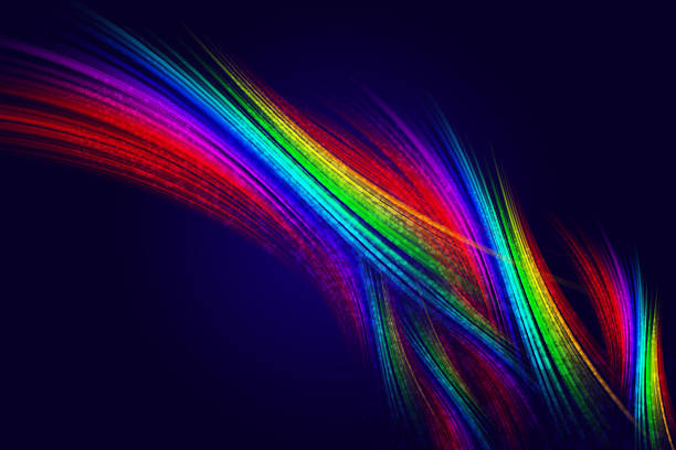 Colorful abstract lines for background stock photo