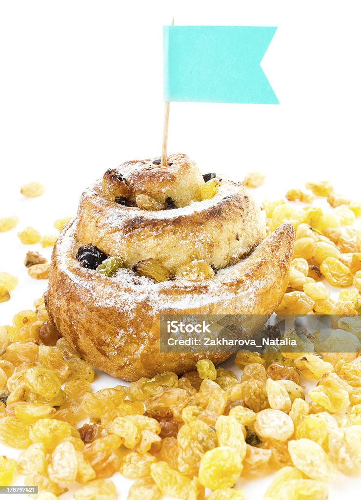 Cannelle Sucrerie à la pâte briochée avec Raisins, de sucre glace - Photo de Aliment libre de droits