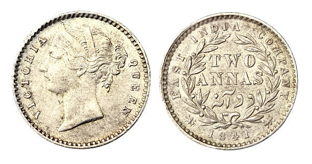 istock Old Indian Two Anas Coin of 1841 178798043