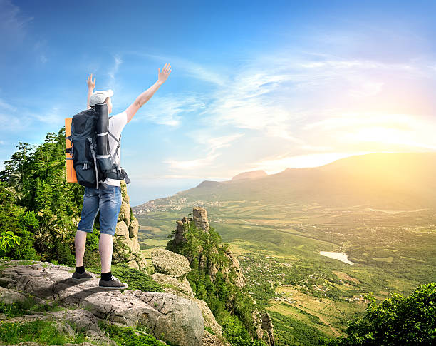 istock Tourist with in mountains 178799200