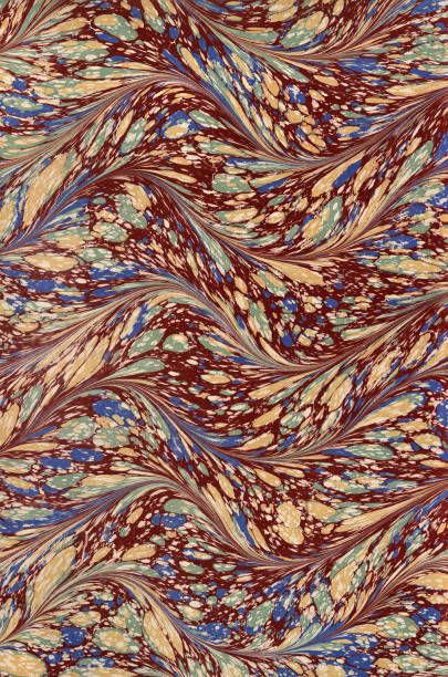 Abstract marbled paper background texture, swirl fluid patterm