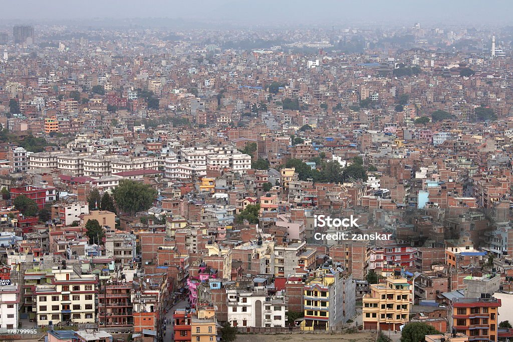 Paesaggio urbano di Kathmandu - Foto stock royalty-free di Asia