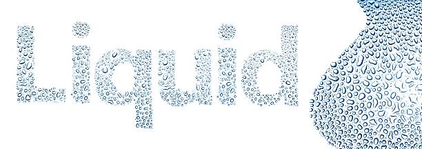 istock Liquid made of water drops, background on white 178800305