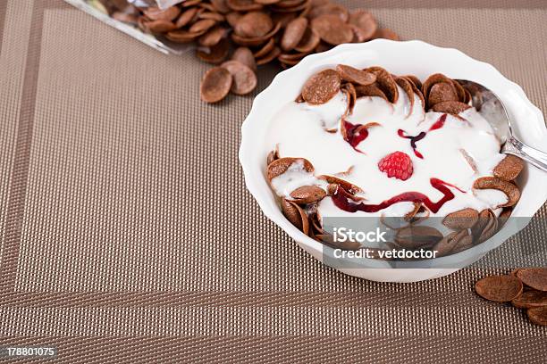 Face From Jam With Sinking Spoon Stock Photo - Download Image Now - Bran, Breakfast, Close-up