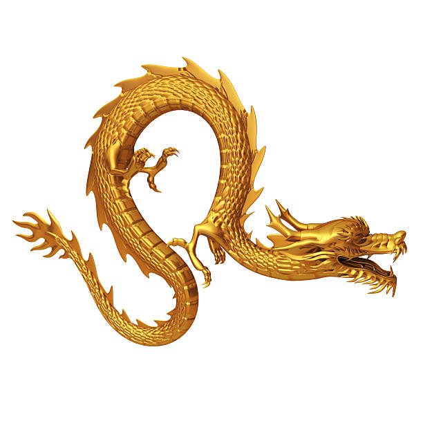 istock Golden Chinese dragon 178801106