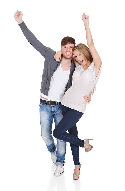 istock Happy young couple celebrating 178801204