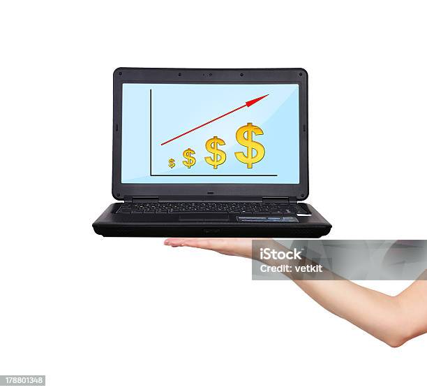 Foto de Dólar De Gráfico e mais fotos de stock de Computador - Computador, Computador desktop, Computação Gráfica