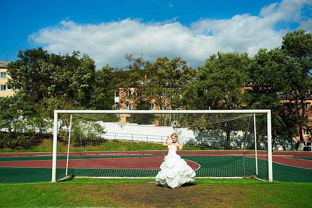 istock Bride on the football field 178801747