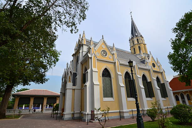 istock Thai temple in Christian church style 178802577