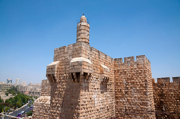 иерусалим старый город - jerusalem old city israel wall castle стоковые фото и изображения