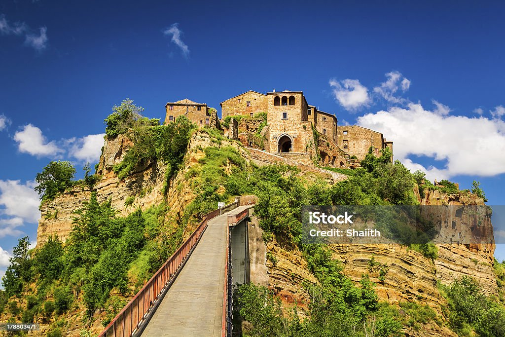 Vue sur la ville, le Tuscany Bagnoregio - Photo de Abrupt libre de droits