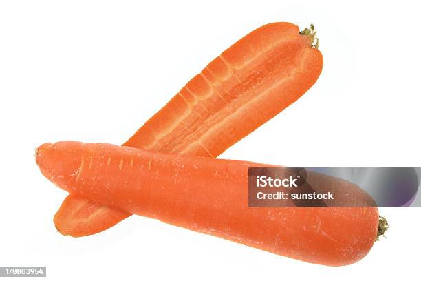 Halves Of Carrot Stock Photo - Download Image Now - Carrot, Cross Section, Cut Out