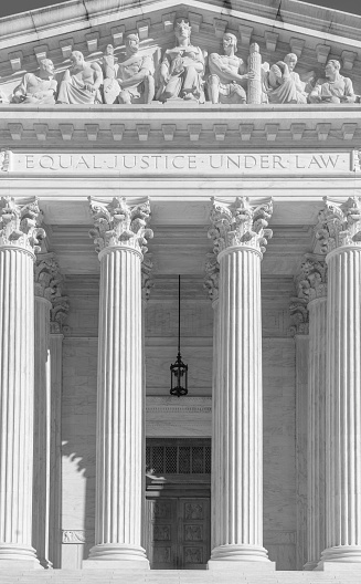 The Columns and Steps  of the United States Supreme Court in Washington DC -