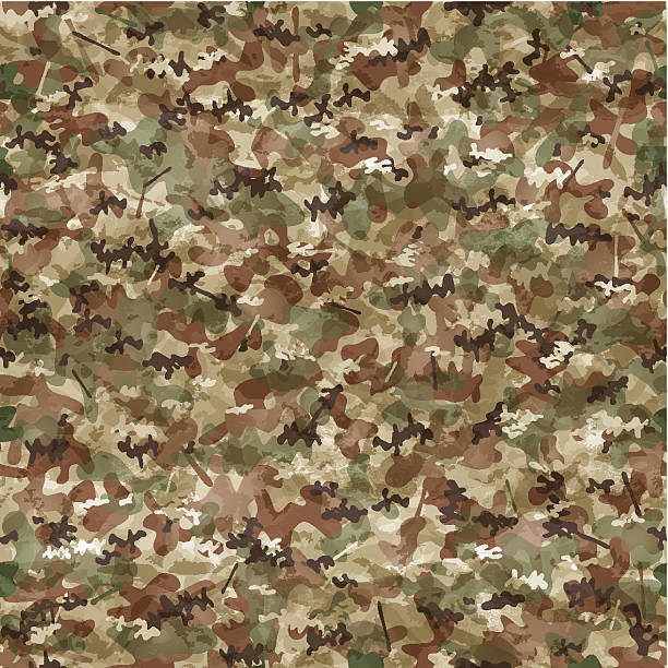 bezszwowe kamuflaż tapety - camouflage stock illustrations