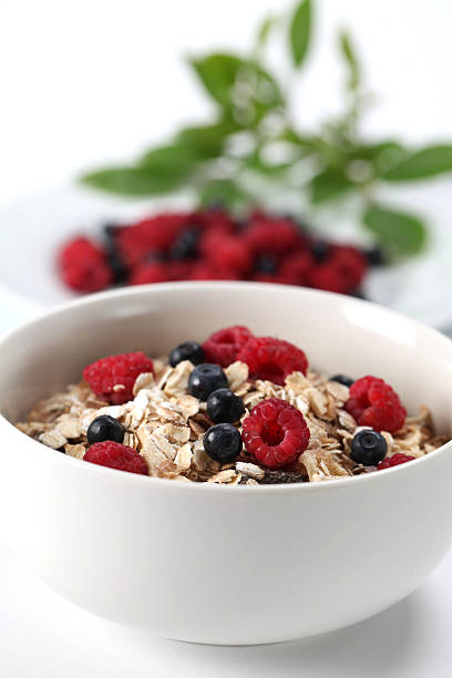 istock Granola with raspberries and blueberries 178804557