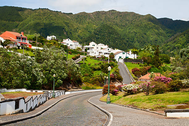 istock Town in a volcano crater 178804595