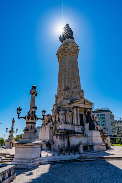 istock Marques do Pombal statue, Lisbon, Portugal 1788046346