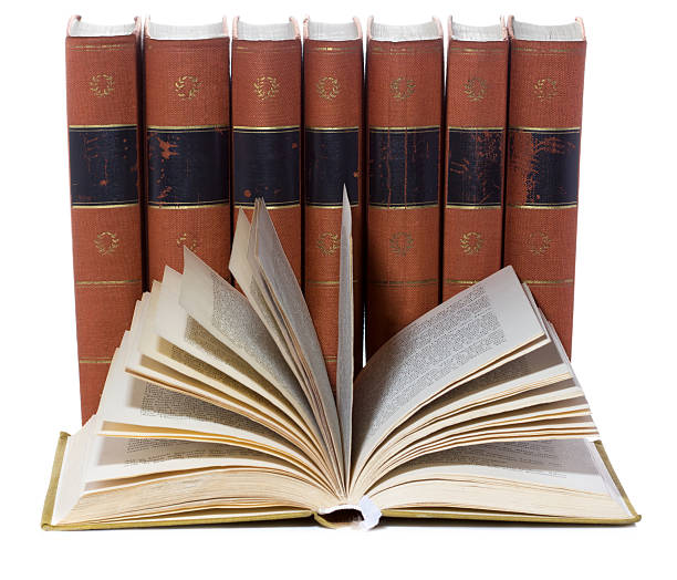 istock Old vintage books Goethe in a row 178804636
