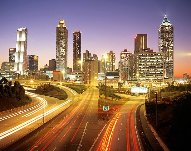 istock City at dusk, Atlanta, USA. 178804672