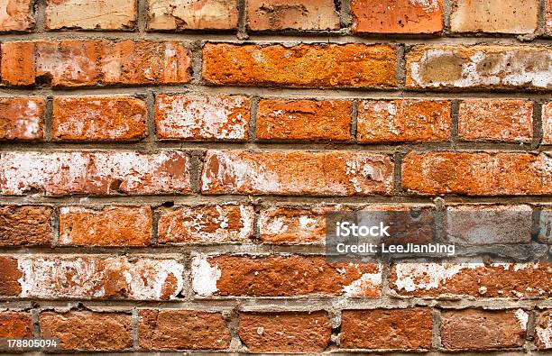 Red Brick Wall Stock Photo - Download Image Now - Architecture, Backgrounds, Banging Your Head Against a Wall