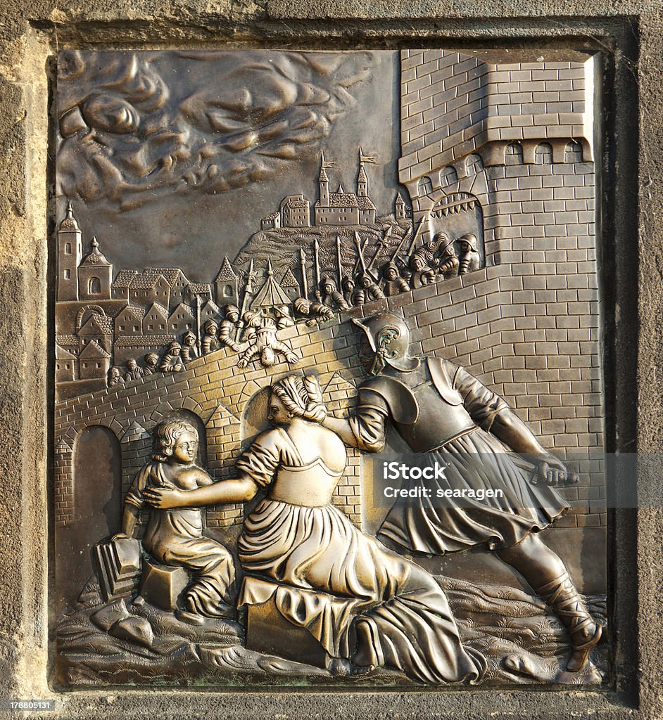 De St. John Nepomuk bronze - Royalty-free Alegoria Foto de stock