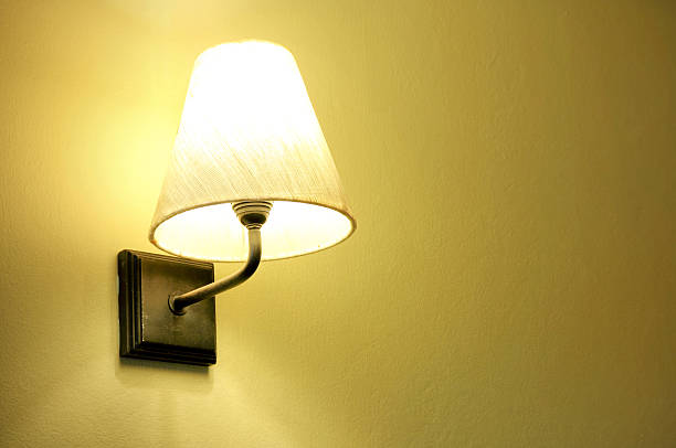 istock Old Lighting Fixture on wall room 178805186
