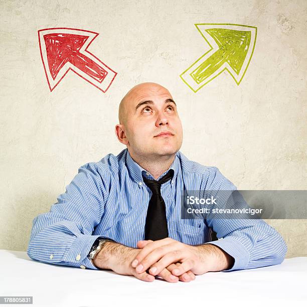 Business Choice Or Making Decision Stock Photo - Download Image Now - Adult, Arrow Symbol, Asking