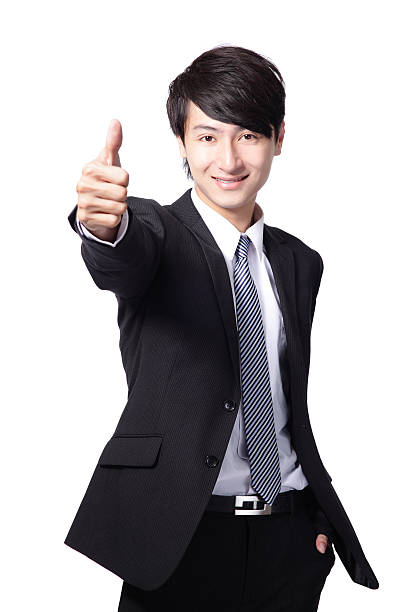 istock handsome business man show thumb up 178806228