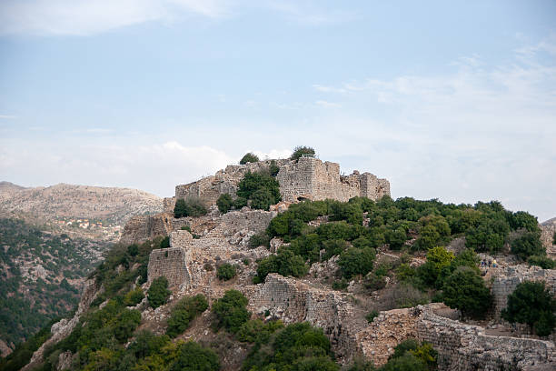istock Israeli landscape with castle and sky 178806676