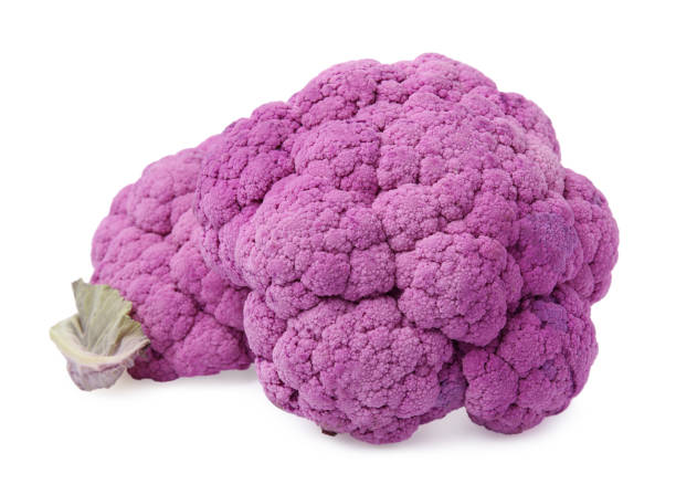 istock Fresh raw purple cauliflowers on white background 1788080470