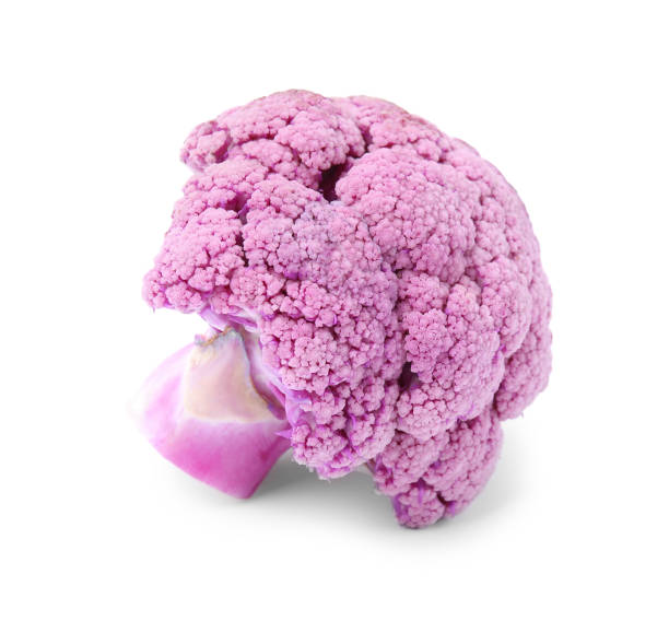 istock Cut purple cauliflower on white background. Healthy food 1788081002
