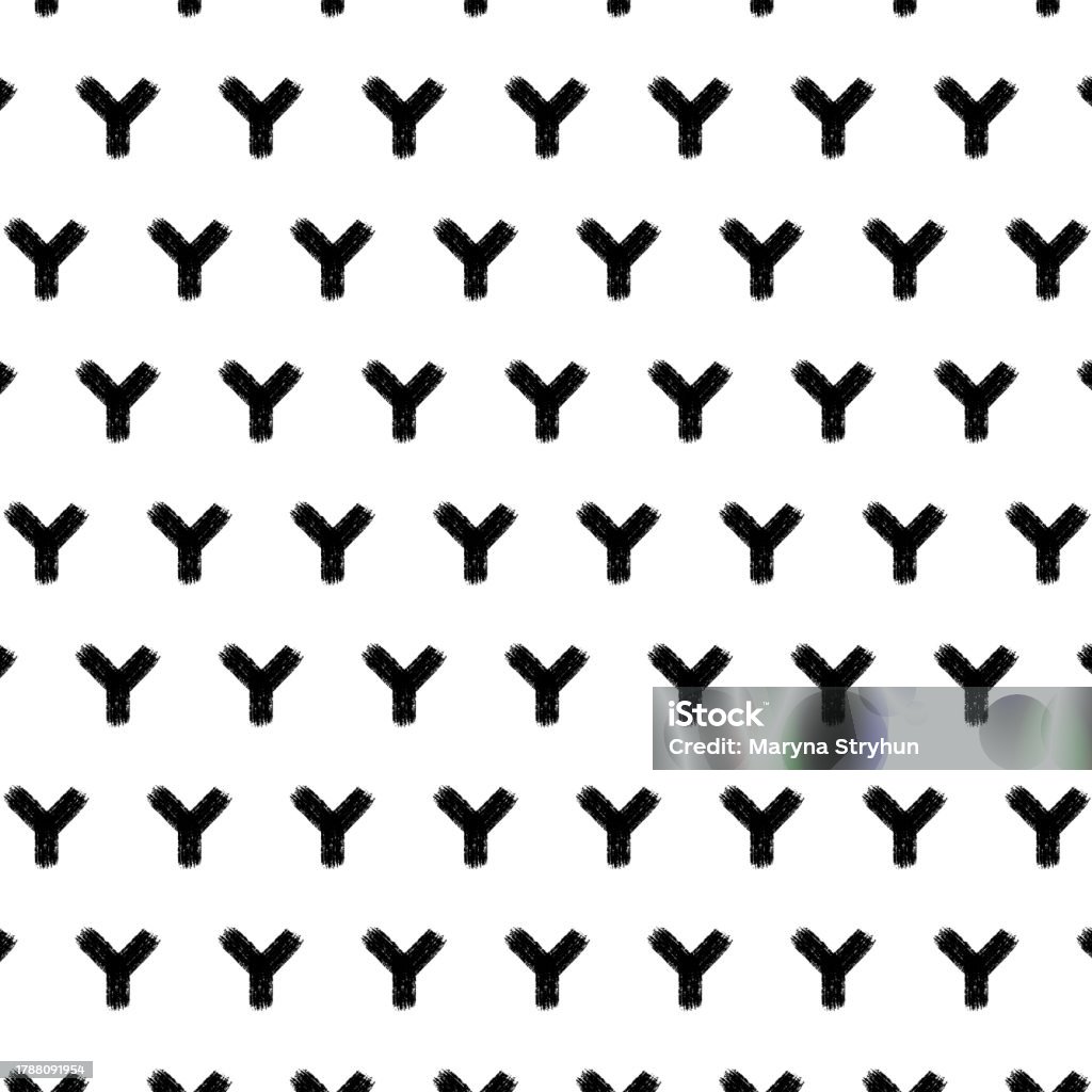 Y Ree Pattern Abstract Y Shape Pattern Grunge Design Pattern Black Lines On A ...