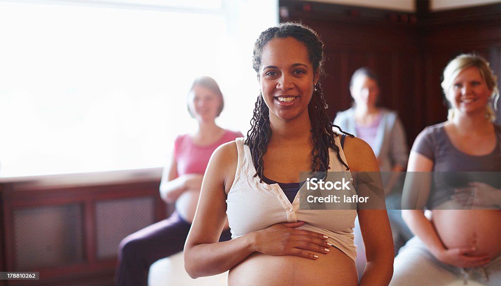 Bleiben Sie gesund und fit für Ihr baby - Lizenzfrei Schwanger Stock-Foto