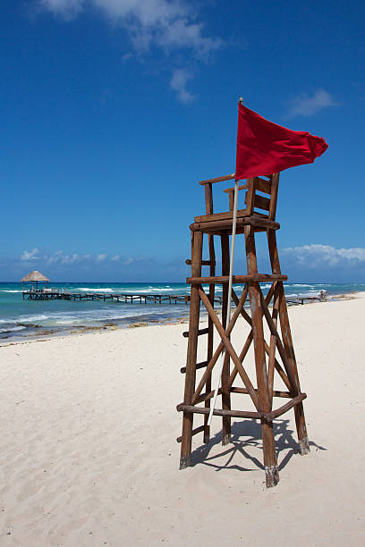 istock Lifeguard Post at Perfect Caribbean Beach Right 178810910