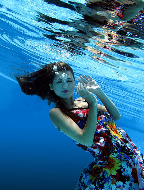 fashion,underwater stock photo