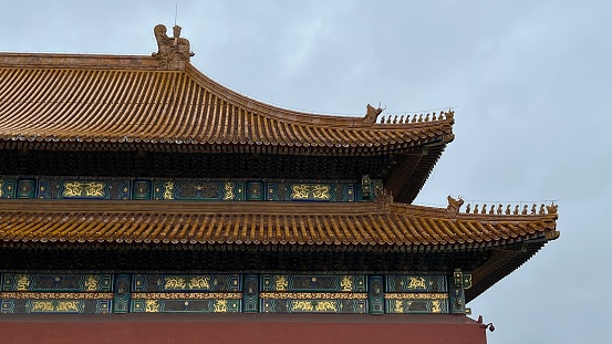 Ancient Chinese imperial palace wall