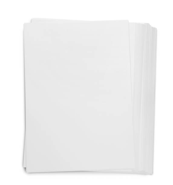 istock Pile of paper sheets on white background, top view 1788124640