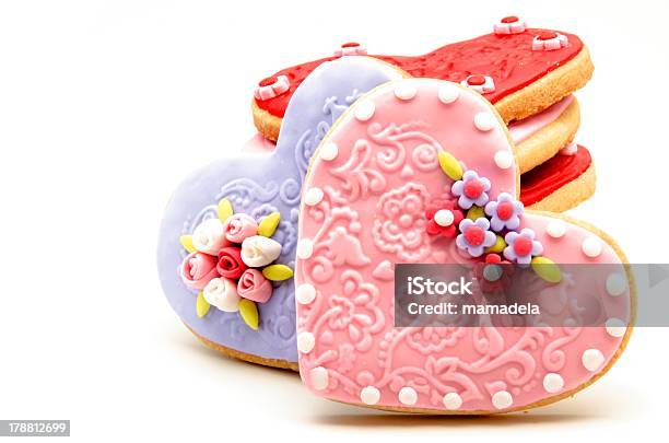 Valentine Cookies Stock Photo - Download Image Now - Baked Pastry Item, Cookie, Decoration