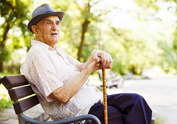 istock Senior man in the park 178813791