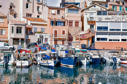 Small fishing port in Marseilles, Provence, France