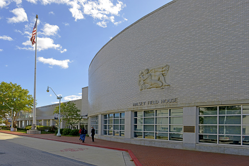 Silver Spring, MD, USA 11/10/2020: Exterior view of the headquarters of US Food and Drug Administration (FDA). This federal agency approves medications, vaccines and food additives for human use.