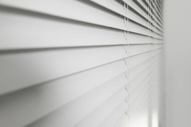 istock Closeup view of horizontal blinds on window indoors 1788145553