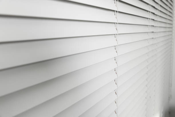 istock Closeup view of horizontal blinds on window indoors 1788145873