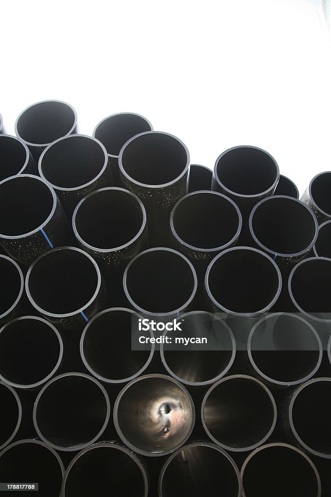 Cinzento tubos pvc - Royalty-free Abstrato Foto de stock