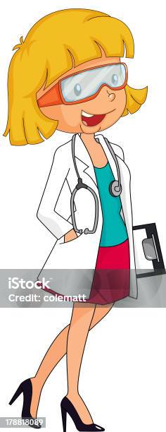 Young Woman Stock Illustration - Download Image Now - Clipboard, Eyeglasses, Women
