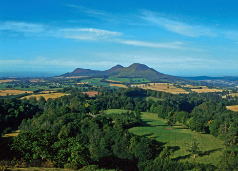 The famous 'Scott's View' of The Eildon Hills