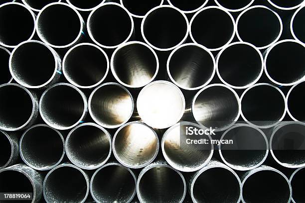 Gray Pvc Pipes Stockfoto und mehr Bilder von Abfluss - Abfluss, Abstrakt, Baugewerbe