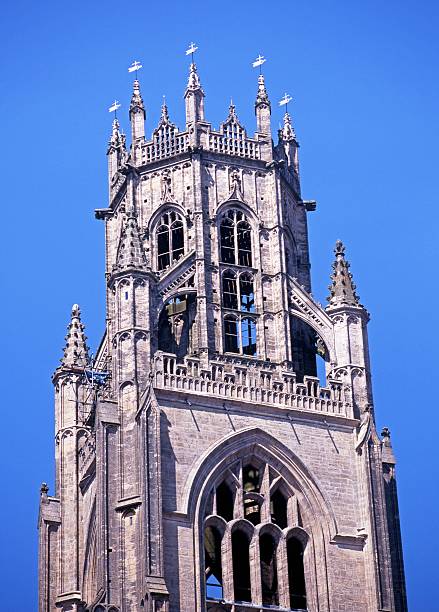 교회 bell tower, 보스턴, 영국. - tower architecture boston built structure 뉴스 사진 이미지