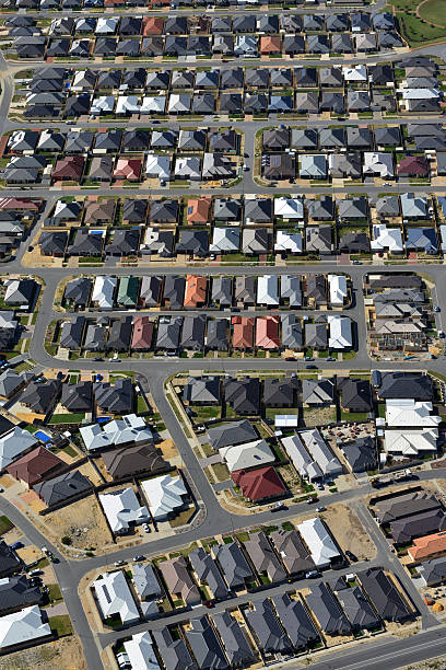 istock Aerial view of a new housing development. 178819717