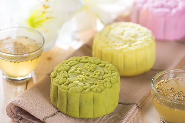 istock Colorful snow skin mooncakes 178822326